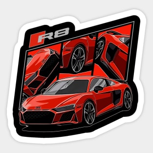 R8 v10 plus German Supercar Sticker
